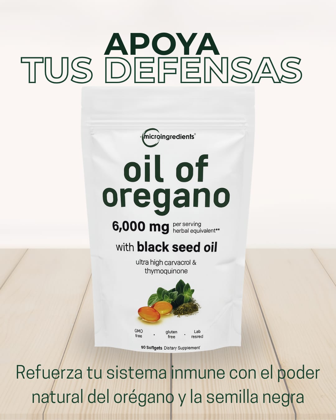 El Antibiótico Natural Más Poderoso - Oil Of Orégano ¿Cansado de enfermarte con frecuencia? Solo 2 cápsulas al día y ataca la raíz del problema, fortaleciendo tus defensas de forma natural.