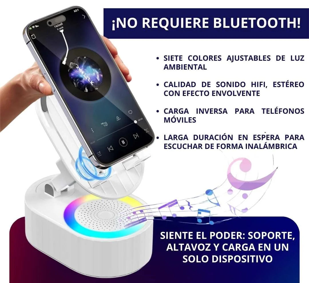 SOPORTE PARA CELULAR CON PARLANTE