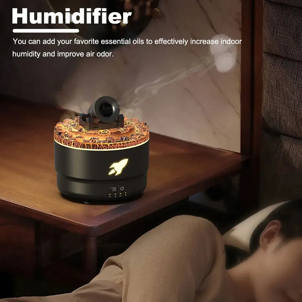 HUMIDIFICADOR DIFUSOR DE LAVA CAÑON DE ARO