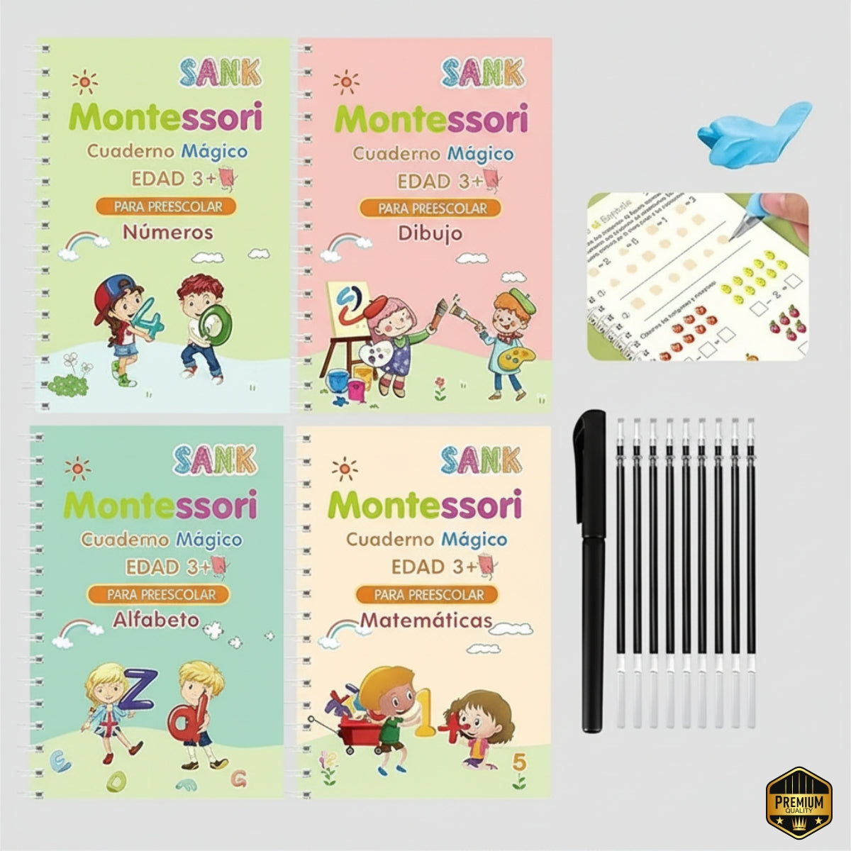 Libro de Caligrafía Mágico Montesori Infantil