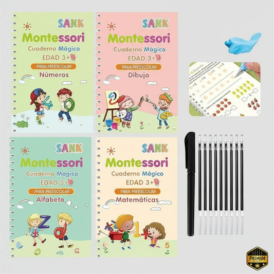 Libro de Caligrafía Mágico Montesori Infantil
