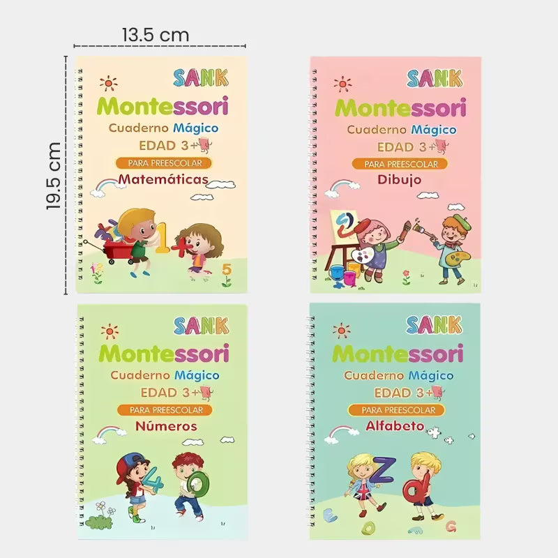 Libro de Caligrafía Mágico Montesori Infantil